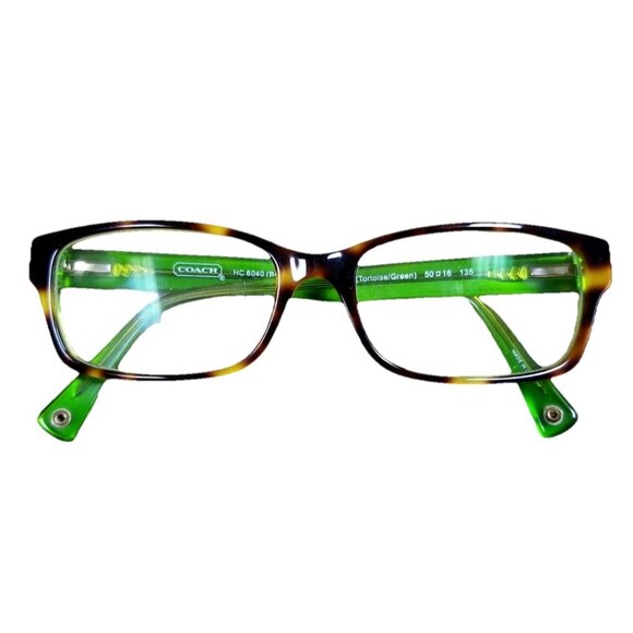 Coach Brooklyn 5117 Tortoise Green Eyeglasses w Case HC6040 5016135 Office - Picture 2 of 10